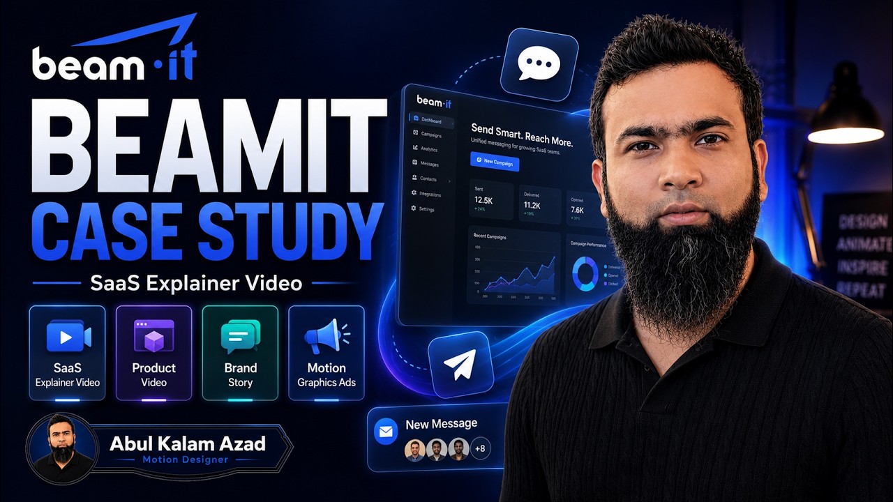 How I Created a SaaS Explainer Video for BeamIt | Client Case Study